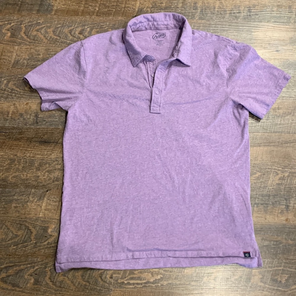 Grayers Men’s Large Lavender Short Sleeve Polo Tee